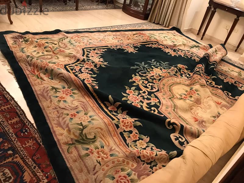 سجادة صوف صينية ١٨متر - Vintage Chinese wool rug 1