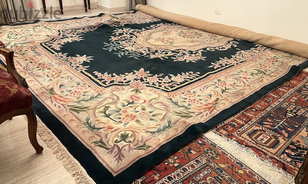 سجادة صوف صينية ١٨متر - Vintage Chinese wool rug 3