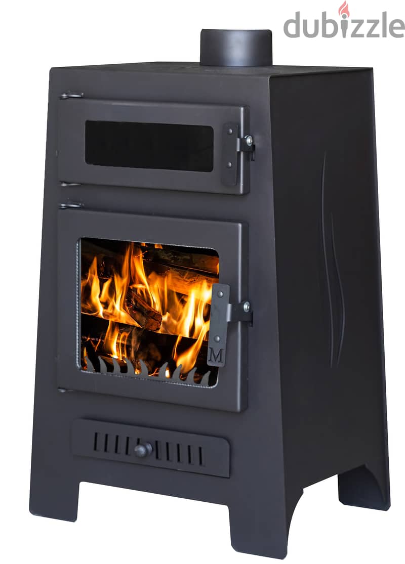 A Oven Chimney Merhi Wood Stove صوبيا شمنيه حطب فرن واجهة زجاج 1