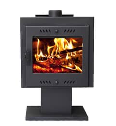 M-Screen Chimney Wood Merhi Stove صوبيا حطب شمنيه شاشة زجاج مع فرن 0