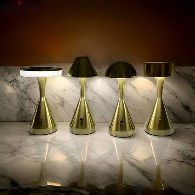 Conical Table Lamp in Stylish Bronze with Dimmable Brightness 2