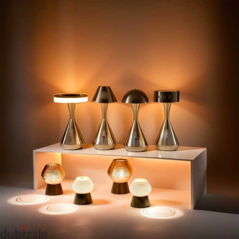 Conical Table Lamp in Stylish Bronze with Dimmable Brightness 3