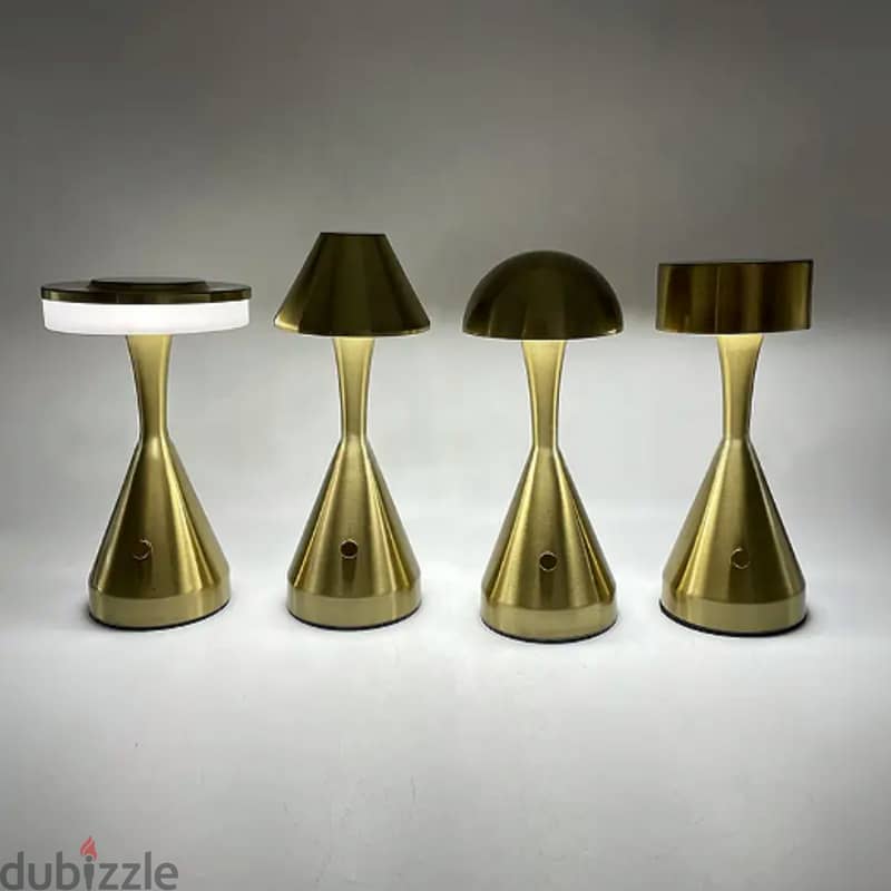 Conical Table Lamp in Stylish Bronze with Dimmable Brightness 4