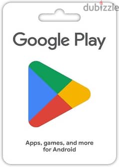 10$ US PLAYSTORE GIFT CARD FOR 10$