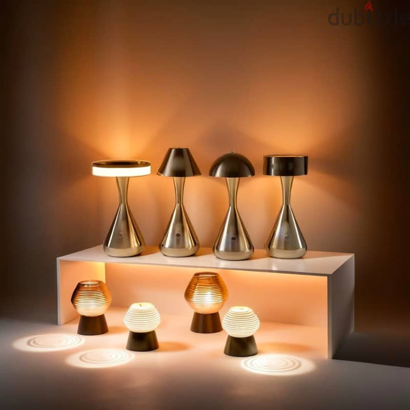 Minimalist Bronze Table Lamp with Dimmable Glow & Glossy Finish 3