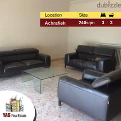 Achrafieh 240m2 | Rent | Spacious Flat | Prime Area | MO |