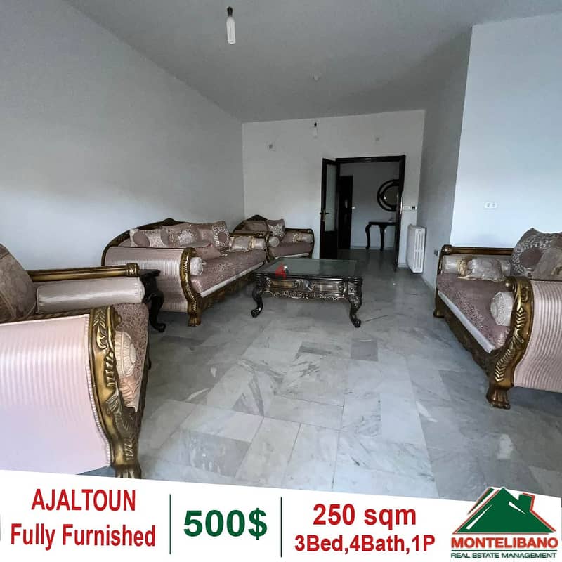 500$!!! Prime location in AJALTOUN for rent Furnished 2