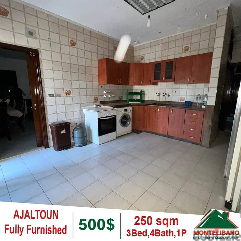 500$!!! Prime location in AJALTOUN for rent Furnished 5