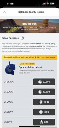 roblox account for sale