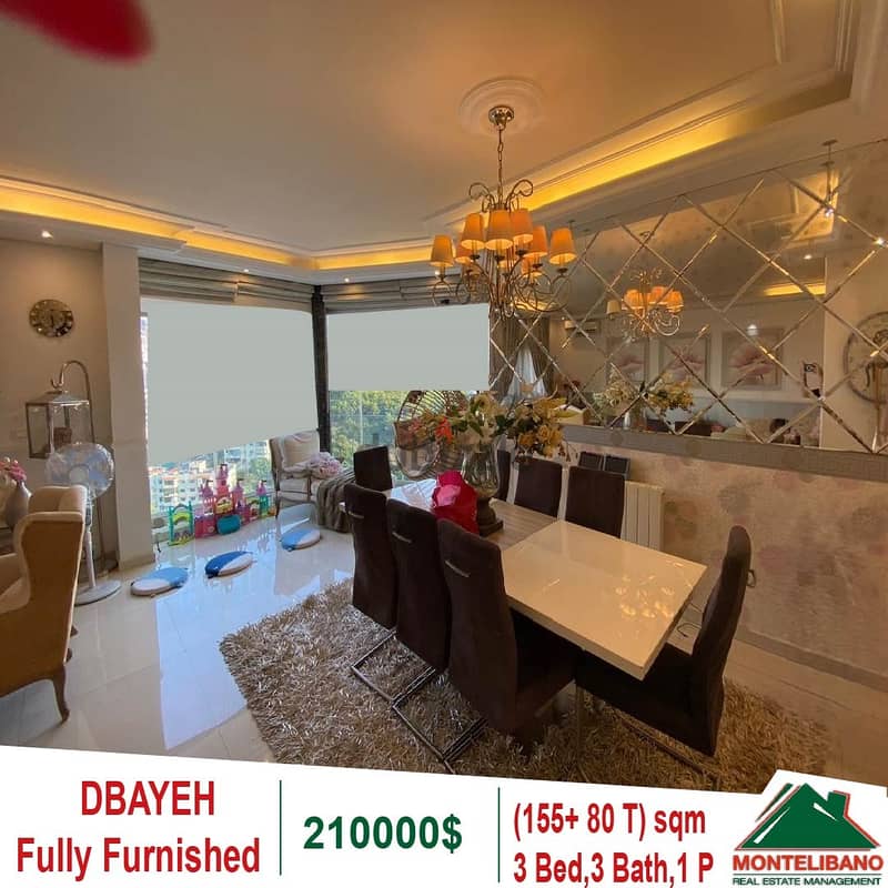 210000$!! Fully Furnished Apartment for sale in Dbayeh 1