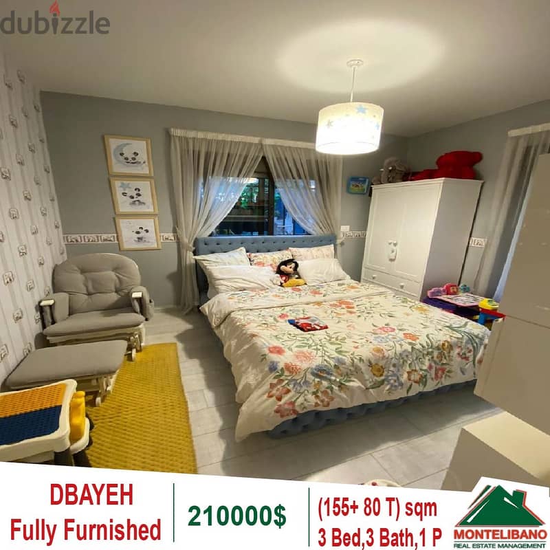 210000$!! Fully Furnished Apartment for sale in Dbayeh 7