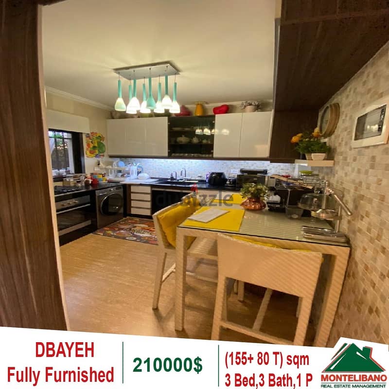 210000$!! Fully Furnished Apartment for sale in Dbayeh 8