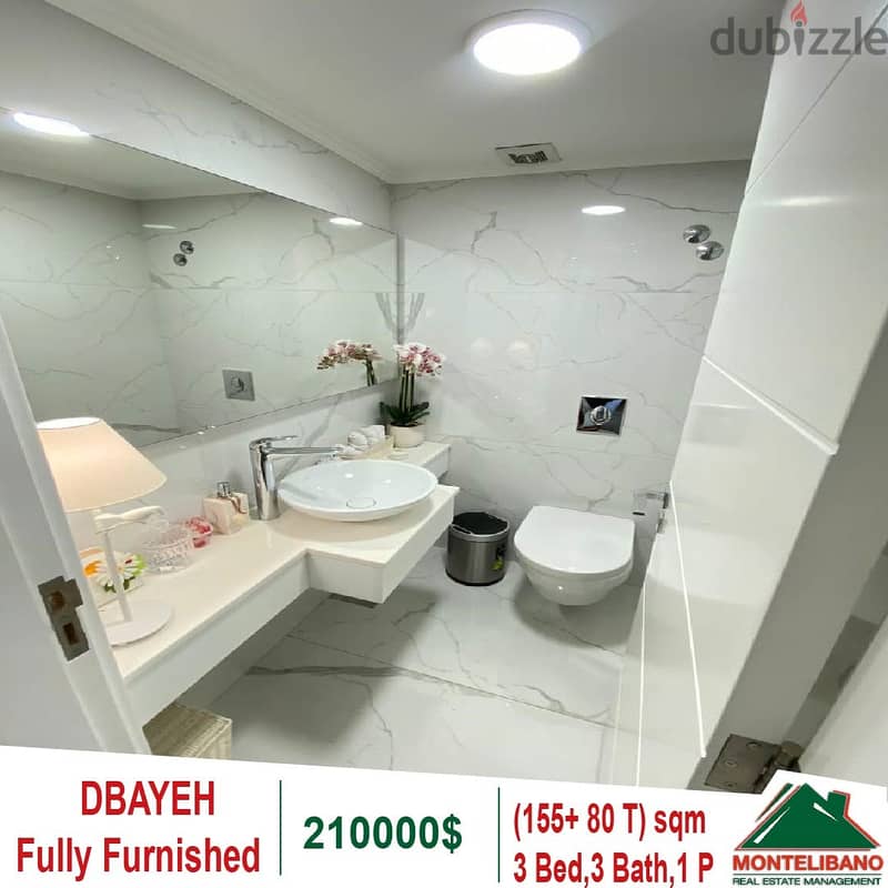 210000$!! Fully Furnished Apartment for sale in Dbayeh 10