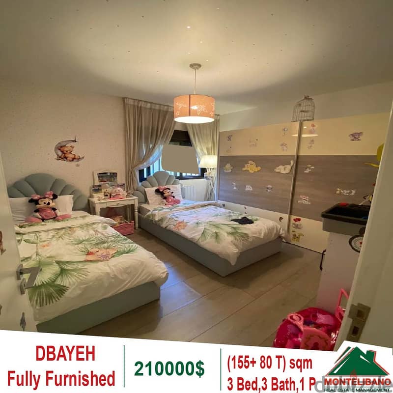 210000$!! Fully Furnished Apartment for sale in Dbayeh 6