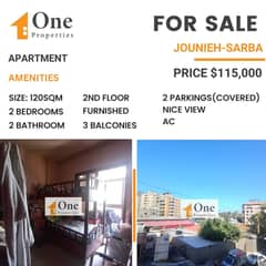 FURNISHED APARTMENT FOR SALE IN JOUNIEH - SARBA