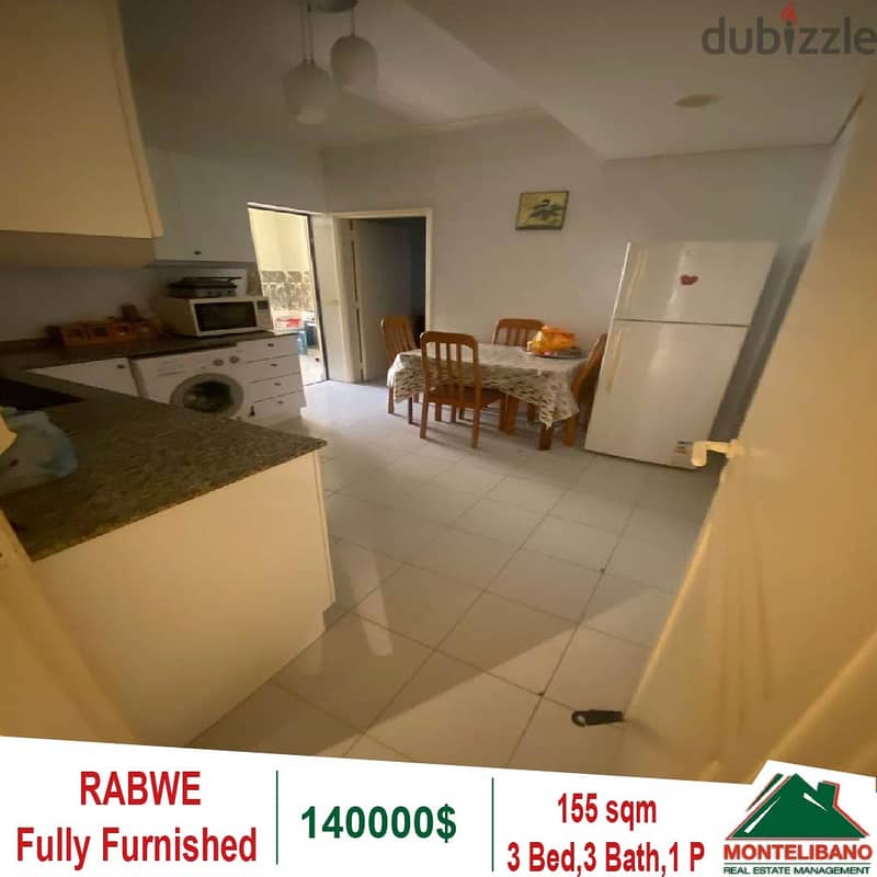 140000$!! Sea View Apartment for sale in Rabwe 4