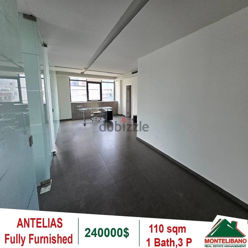 240000$!! Fully Furnished Office for sale in Antelias 5