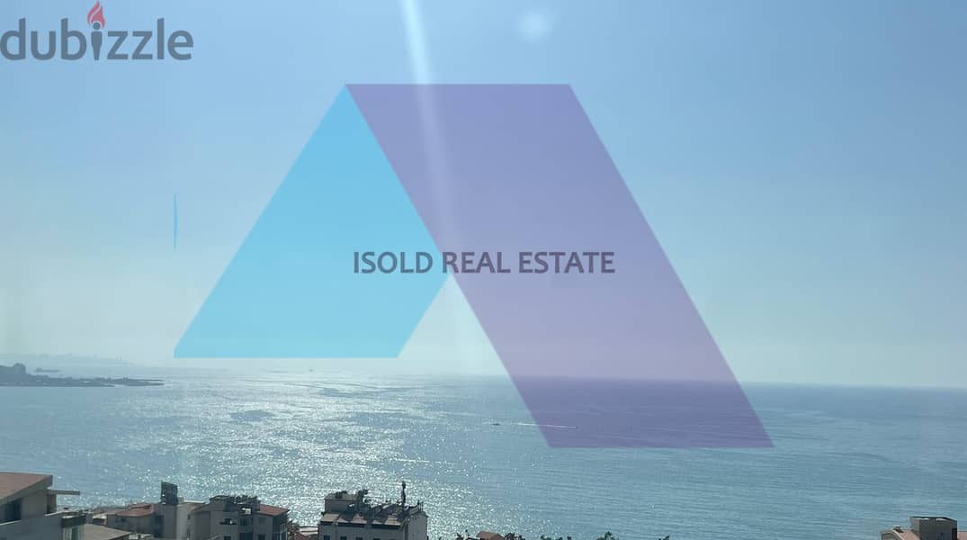 Semi-furnished 200 m2 apartment +open sea view for sale in Ghazir 1