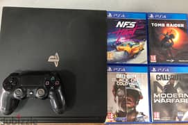 PS4 Pro 1tb + 4 games 0