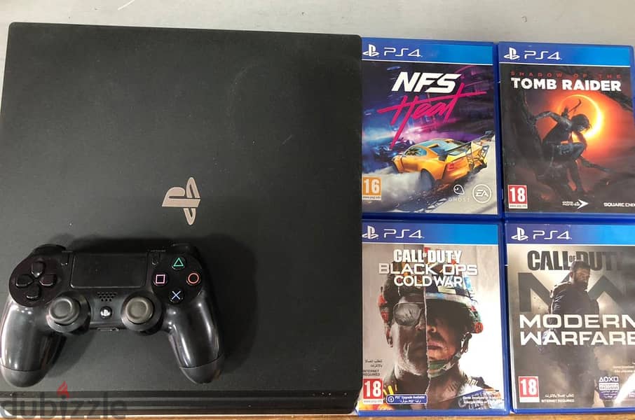 PS4 Pro 1tb + 4 games 0