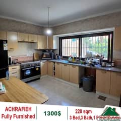 1300$!! Fully Furnished Apartment for rent in Achrafieh 0