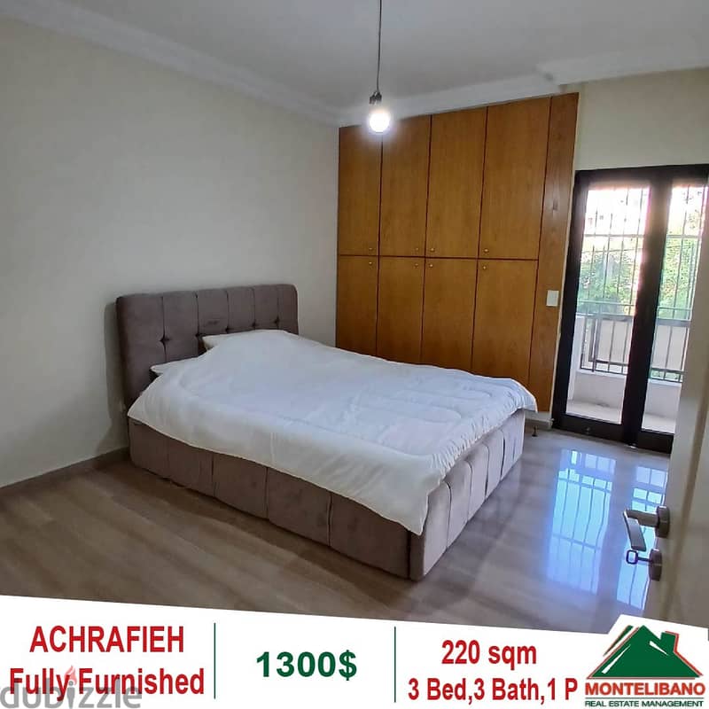 1300$!! Fully Furnished Apartment for rent in Achrafieh 5