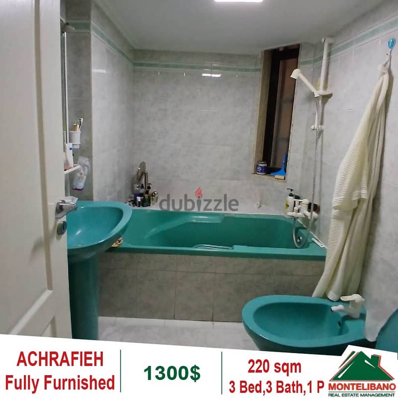 1300$!! Fully Furnished Apartment for rent in Achrafieh 6