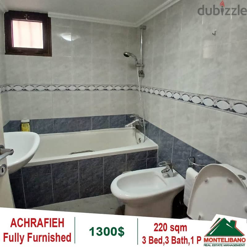 1300$!! Fully Furnished Apartment for rent in Achrafieh 7