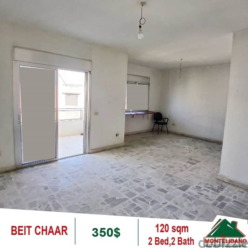 350$!! Apartment for rent in Beit Chaar 1