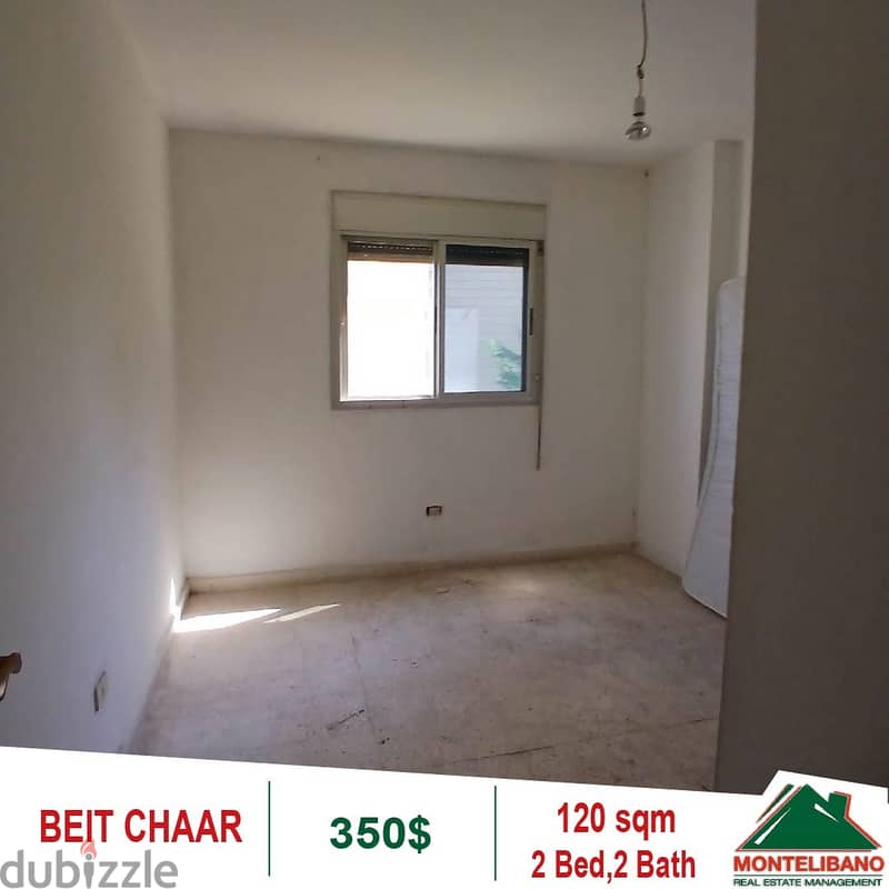 350$!! Apartment for rent in Beit Chaar 3