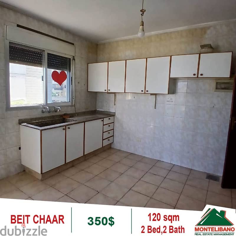 350$!! Apartment for rent in Beit Chaar 4