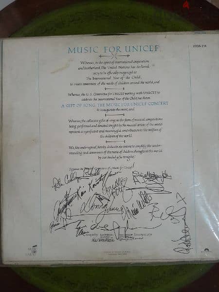 music from unicef 1979 vinyl lp concert 3