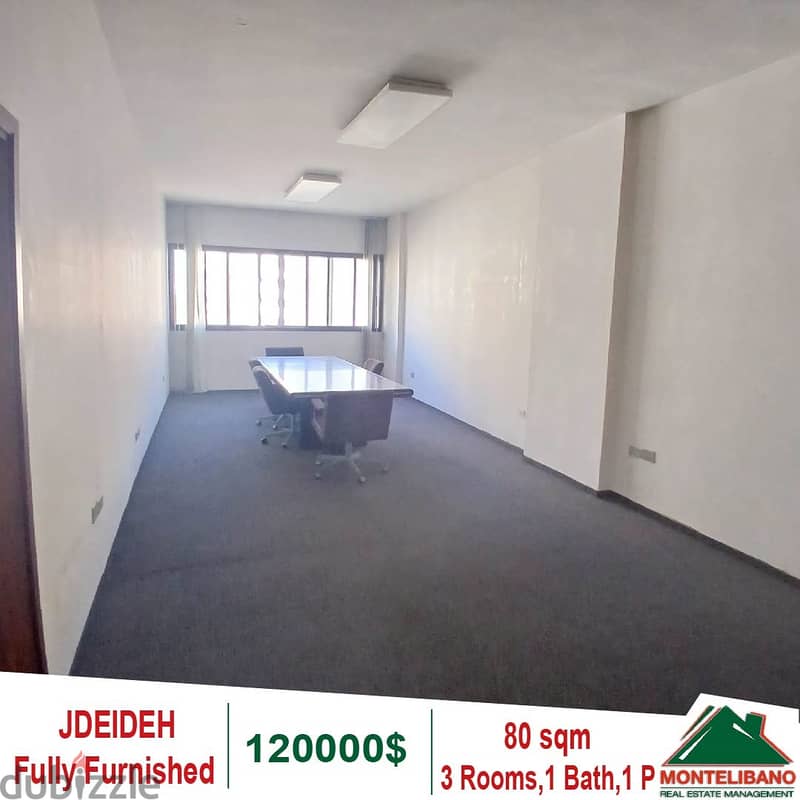 120000$!! Furnished Offices for sale located in Jdeideh 1