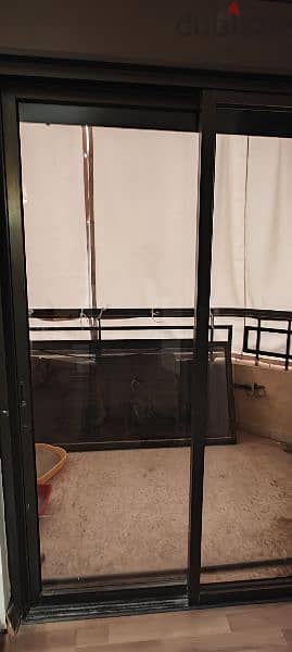 2 x aluminium and glass doors 3