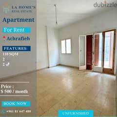 apartment for rent in achrafieh شقة الايجار في الاشرفية