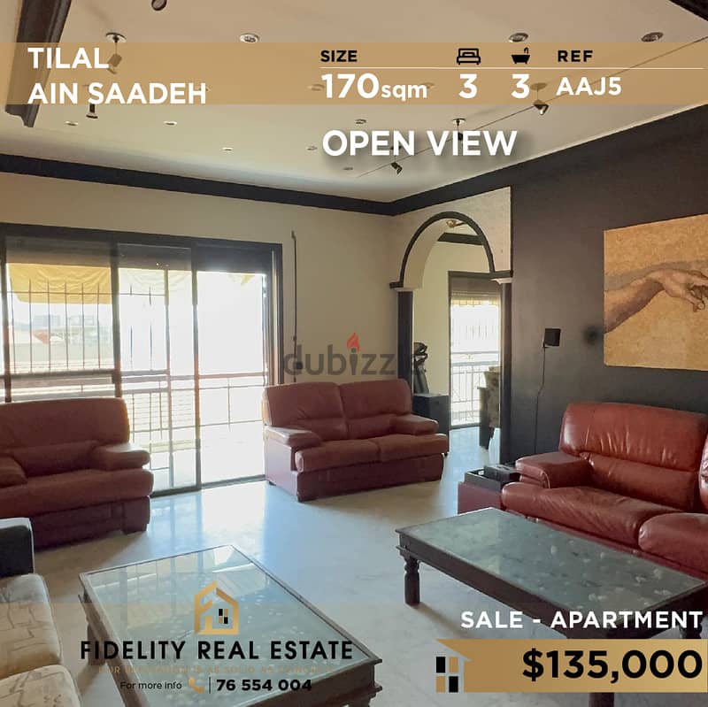 Apartment for sale in Tilal Ain saadeh AAJ5 للبيع في تلال عين سعادة 0