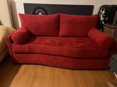 red sofa