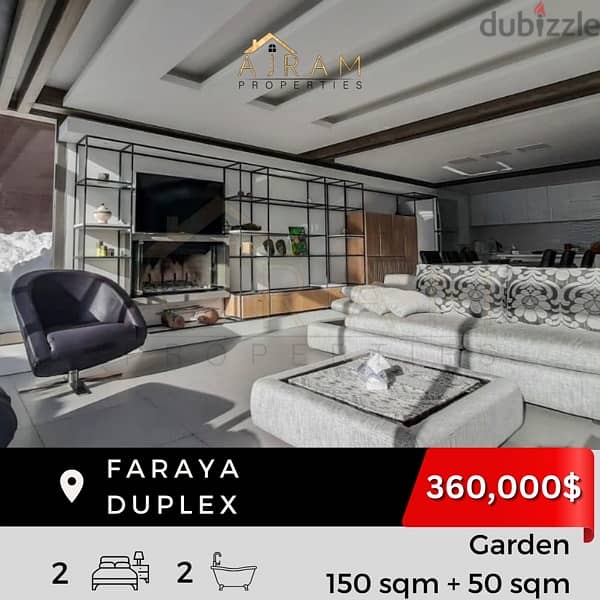 Faraya Duplex | 150 sqm + 50 sqm Garden 1