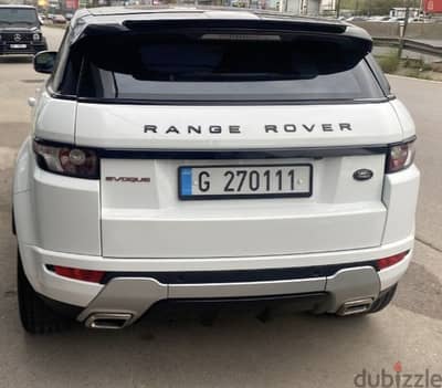 Evoque Dynamic with 4 digits plate number