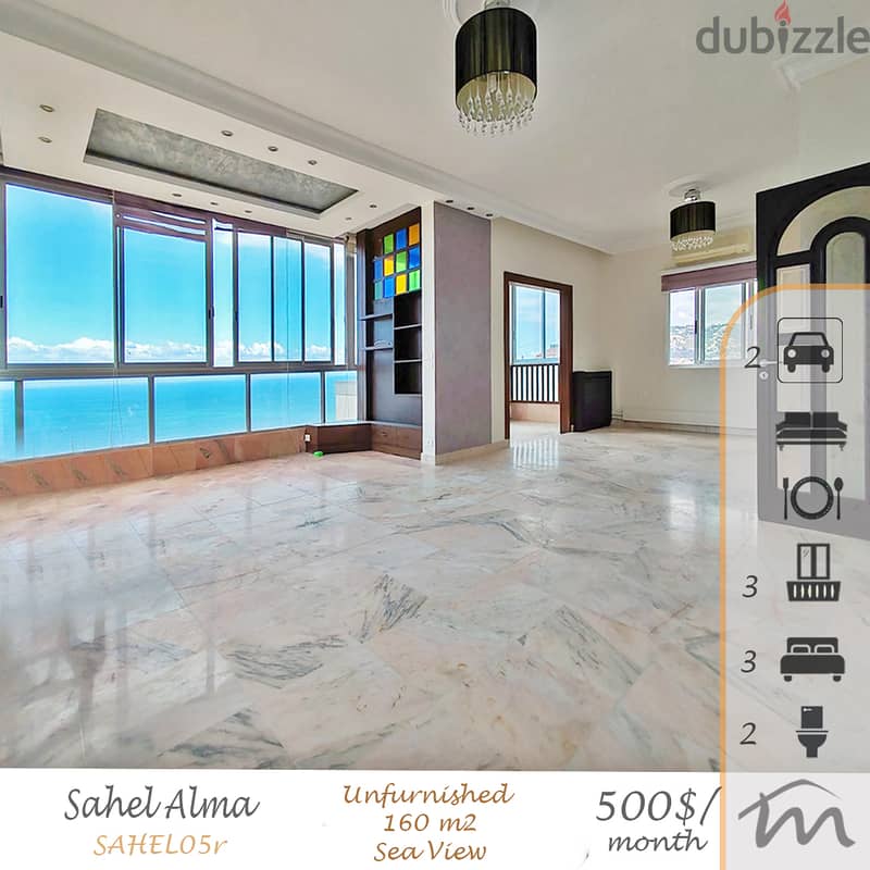 Sahel Alma | Full of Character 3 Bedrooms Apartment | Open Sea View 0