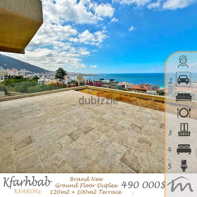 Kfarhbab | Brand New 390m² Duplex | Terrace | Open View | High End Apt