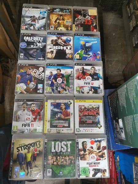 Ps3 and ps4 games used. Atari and wrestle joystick consoles+figurines 4