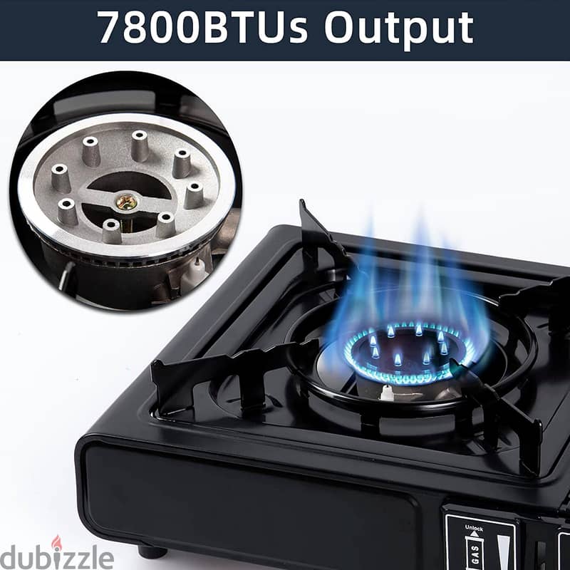 Portable Gas Stove for Camping with Carry Case & Heat Control 1