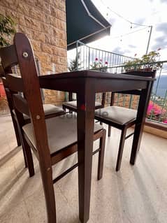 table and 4 chairs