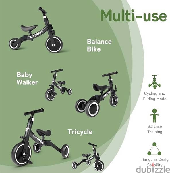 besrey 5 in 1 Toddler Bike for 1 Year to 4 Years 1