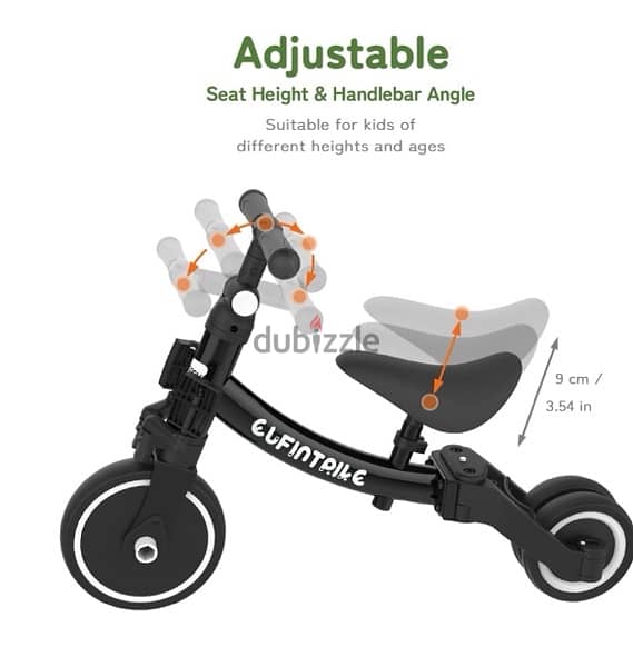 besrey 5 in 1 Toddler Bike for 1 Year to 4 Years 2