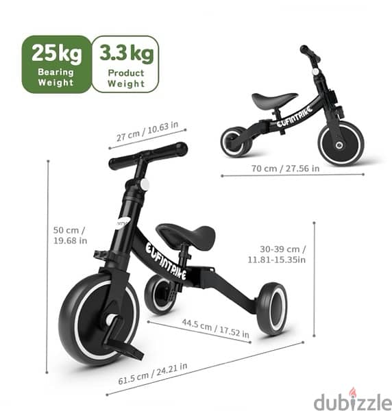 besrey 5 in 1 Toddler Bike for 1 Year to 4 Years 6