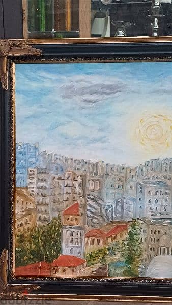 لوحة رسم زيتي لبنانية 7