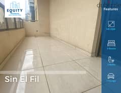 145 SQM Apartment For Sale In Sin EL Filشقة للبيع في سن الفيل #FD94664 0