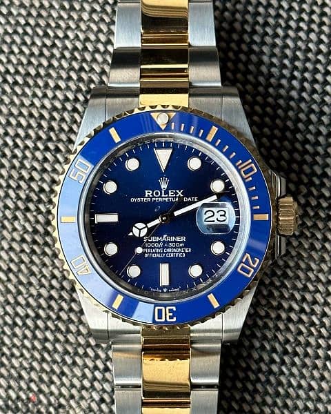 submariner two tone bluesy swiss super clone 1.1 0